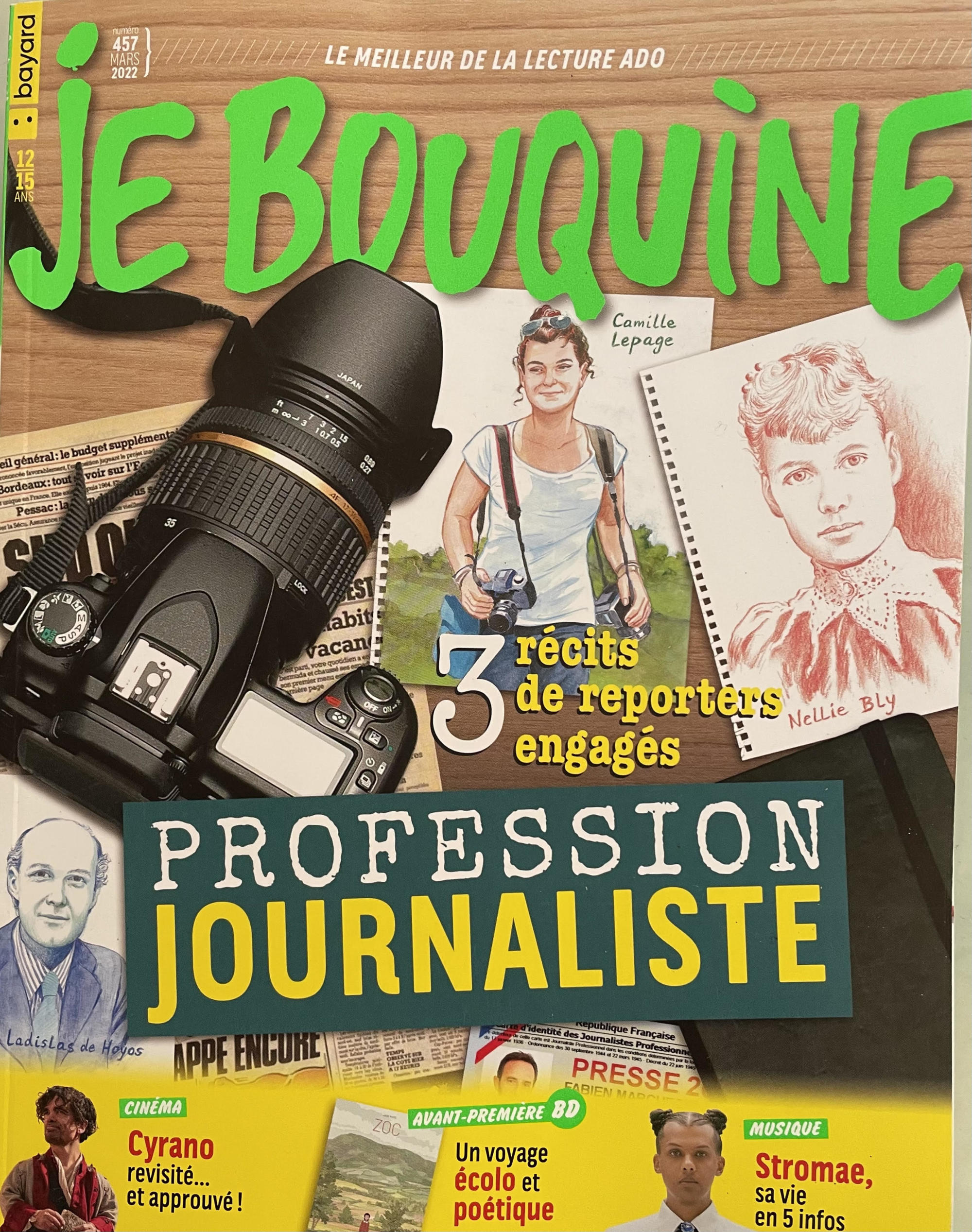 “Je bouquine” magazine dedicated to teenagers
